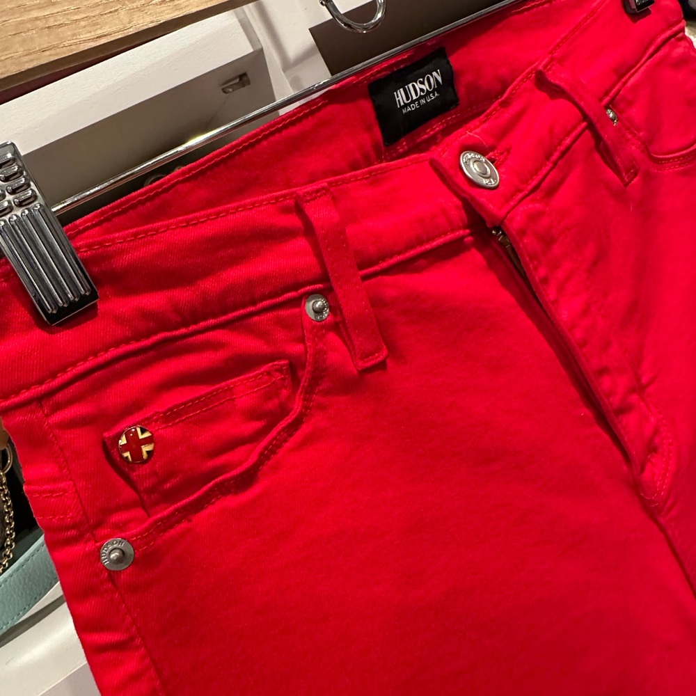 Hudson Jeans Bold Red Denim - Picture 2 of 4